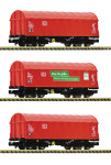 Fleischmann 6660014 - N - 3-tlg. Schiebeplanenwagen-Set, Shimmns, DB AG, Ep. VI